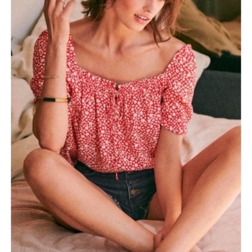 Sezane Gabriella Boiuse In Daisy Red